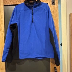 Nautica Men’s Blue Quarter Zip Fleece Pullover Size L